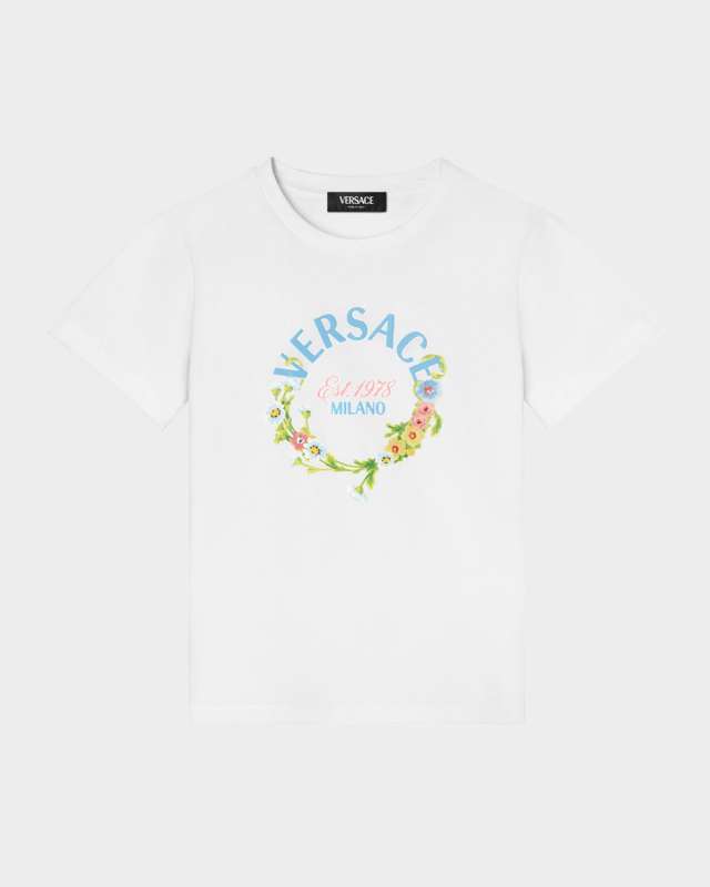 Girl's Floral & Logo-Print Knotted T-Shirt, Size 6-14